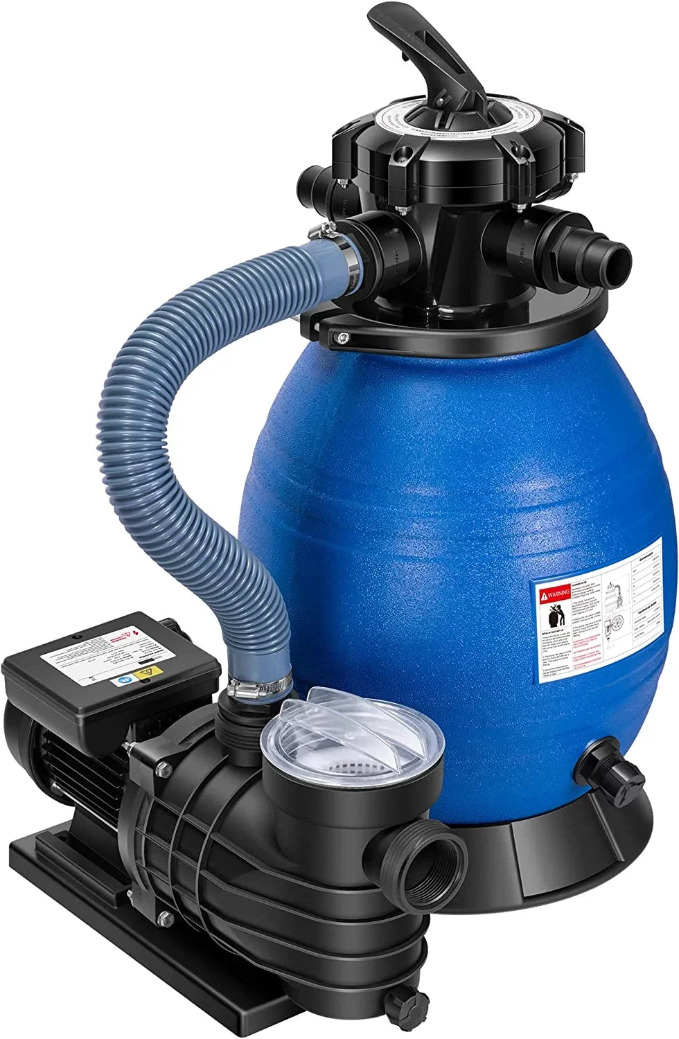 with Hp VIVOHOME Filter 15360 Fits Pool Capacity 45 GPH Pump, Sand Gallons 2380 3/4 Pound Pool, Sand
