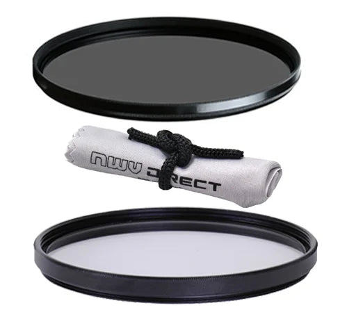 Vivitar Grade Grade Polarizing Filter, Nwv Cleaning Cloth. Microfiber Circular 67mm & Direct UV Filter, High (Skylight 1A) 67mm Vivitar High