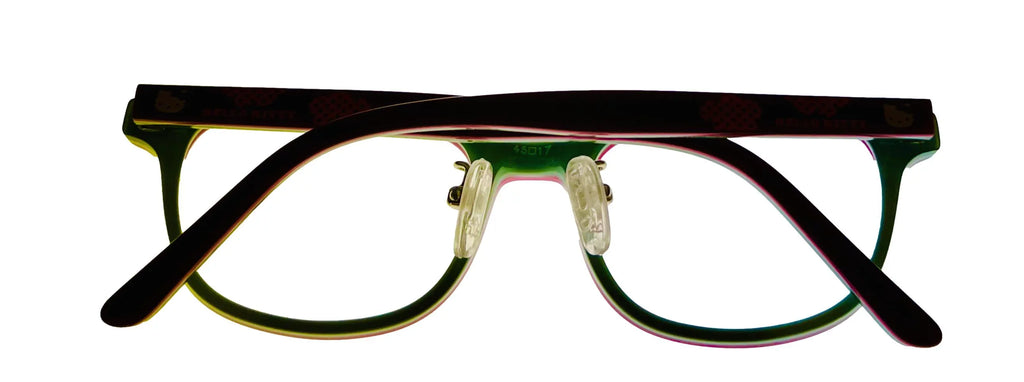 Girls Rectangle Red 45mm Frame Kitty Soft Hello Eyewear 285 Plastic
