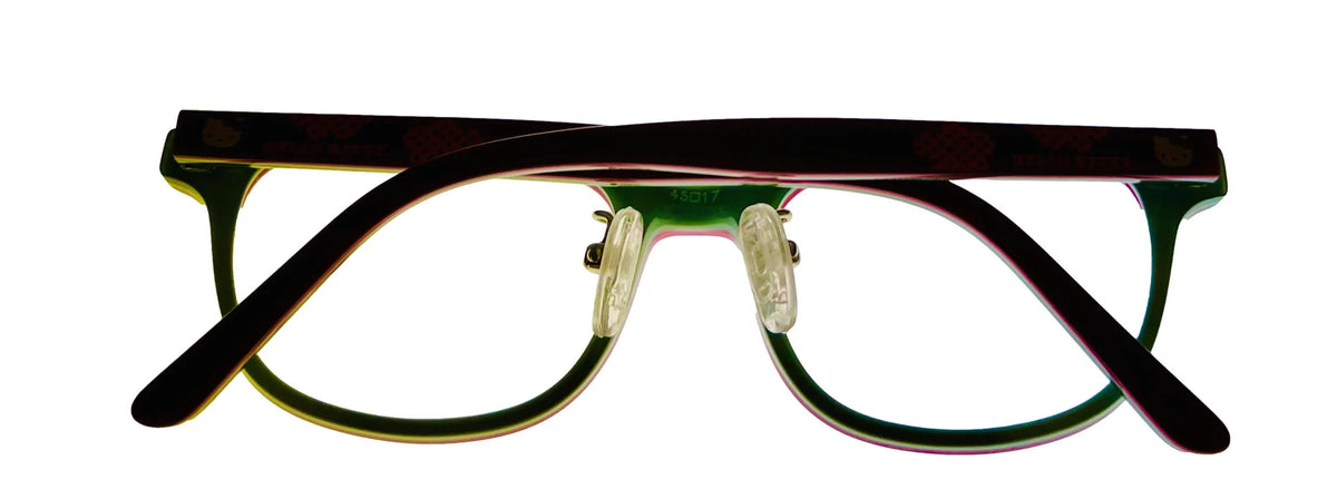 Girls Rectangle Red 45mm Frame Kitty Soft Hello Eyewear 285 Plastic