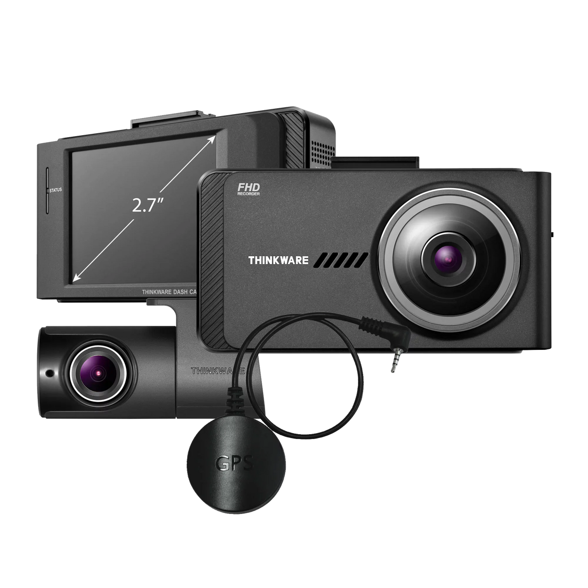 Vision, Camera W/Sony Rear GPS, THINKWARE Dash FHD, Dual Mode Night for Recorder Cars, 1080P Sensor, Car Camera Parking Front G-Sensor, Optional Dashboard and Cam Camera 16GB, X700 with