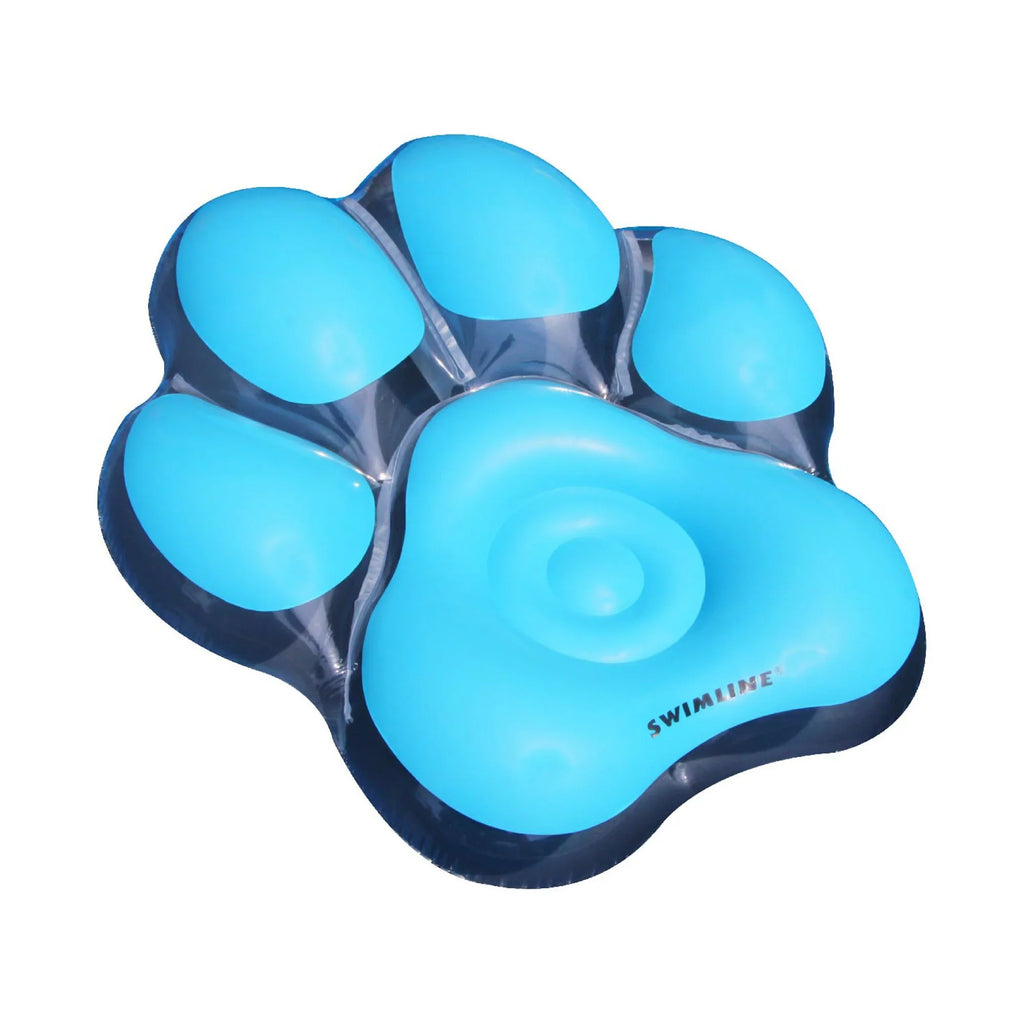 Float Swimming Island Pool Blue Inflatable 61" Pawprint