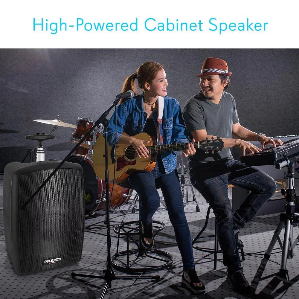 Rechargeable Bluetooth Powered Battery 360W System Pyle Wireless - Compatible PA Speaker Portable