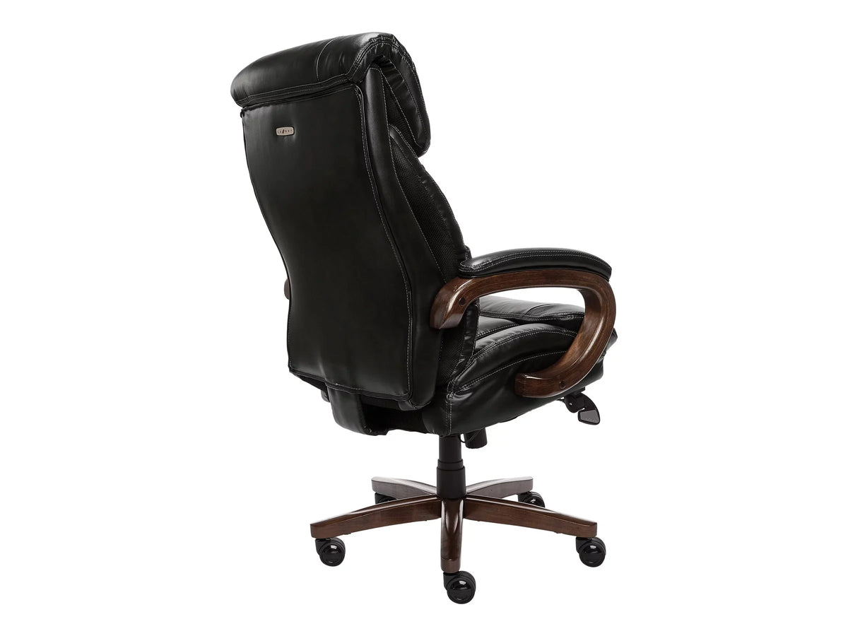 faux executive and Tall - armrests high-back - poly-fiber wood, memory - steel, La-Z-Boy Chair swivel - ergonomic - foam, Big leather, - tilt - black plywood, Trafford - -