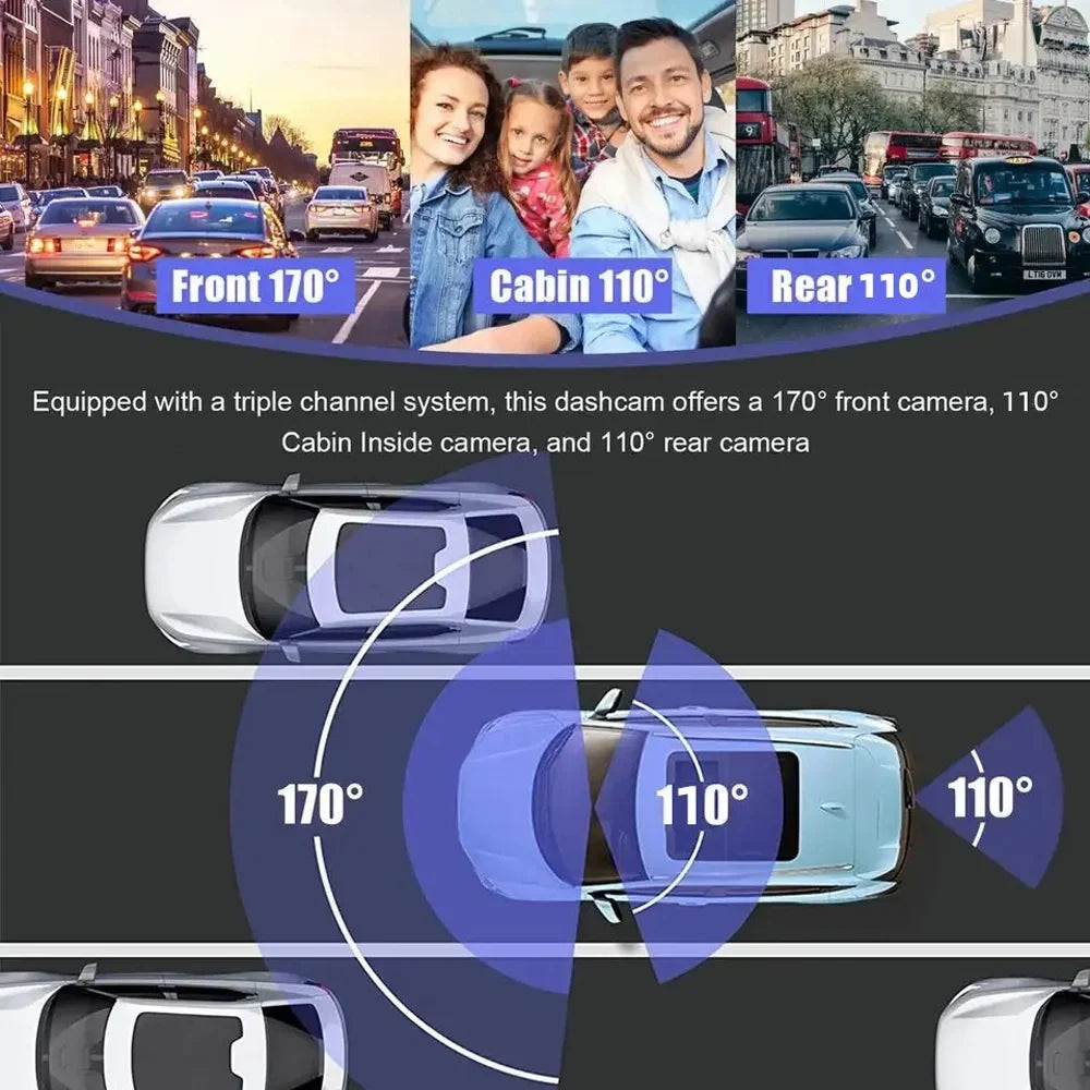 for Video Car Mirror Dash Recording Cam Car with Anself Clear Rearview Parking and