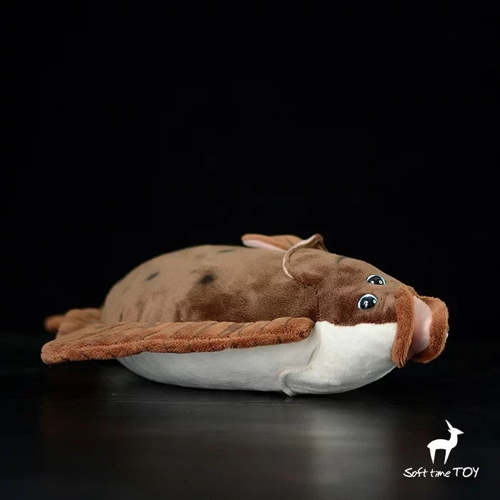 Plush Gift Fish Kids Toy Doll Stuffed Brown Sea Soft Ocean 40cm Animal Flounder