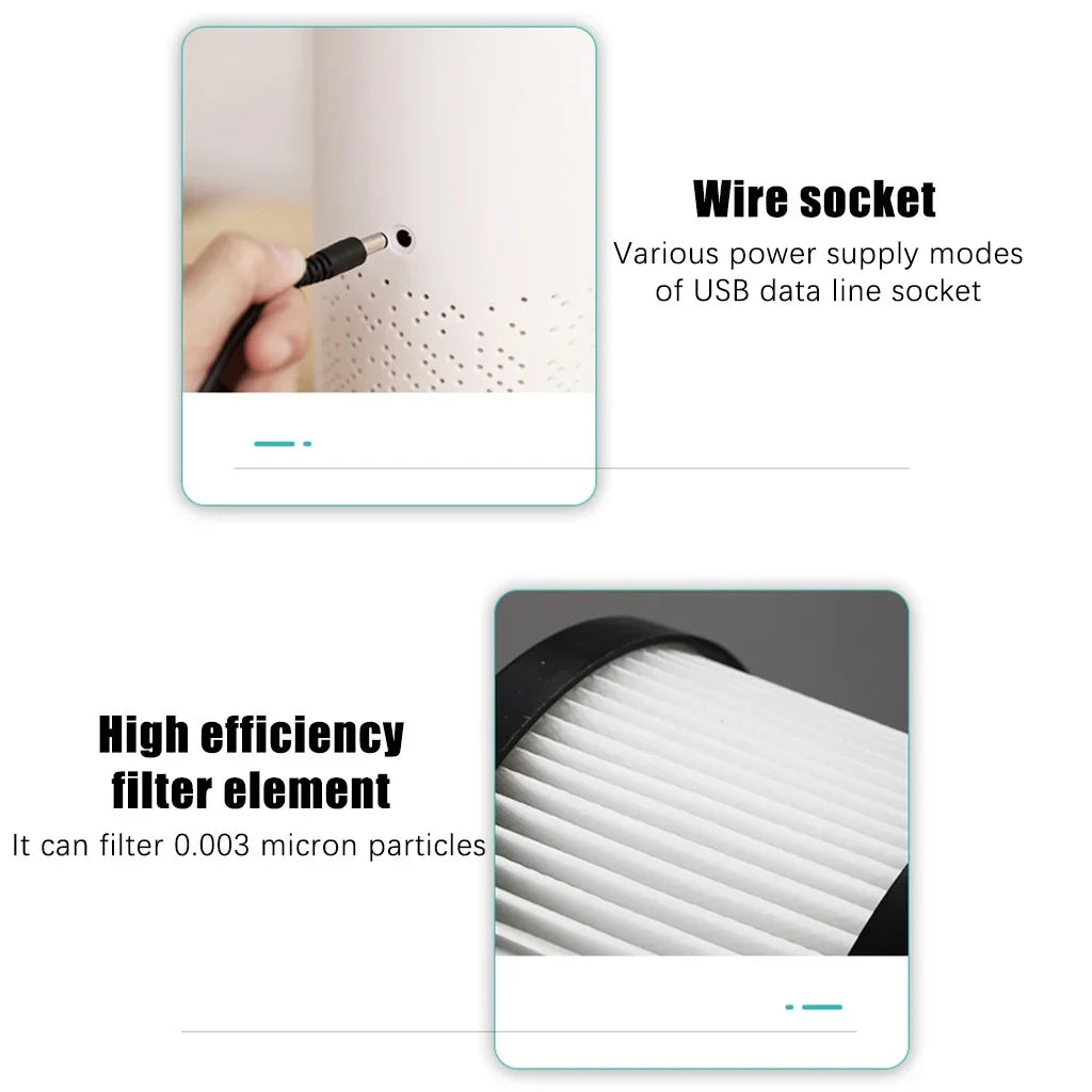 Portable Home Air USB humidifier Desktop Disinfection Machine Purifier humidifier Tangnade White Air