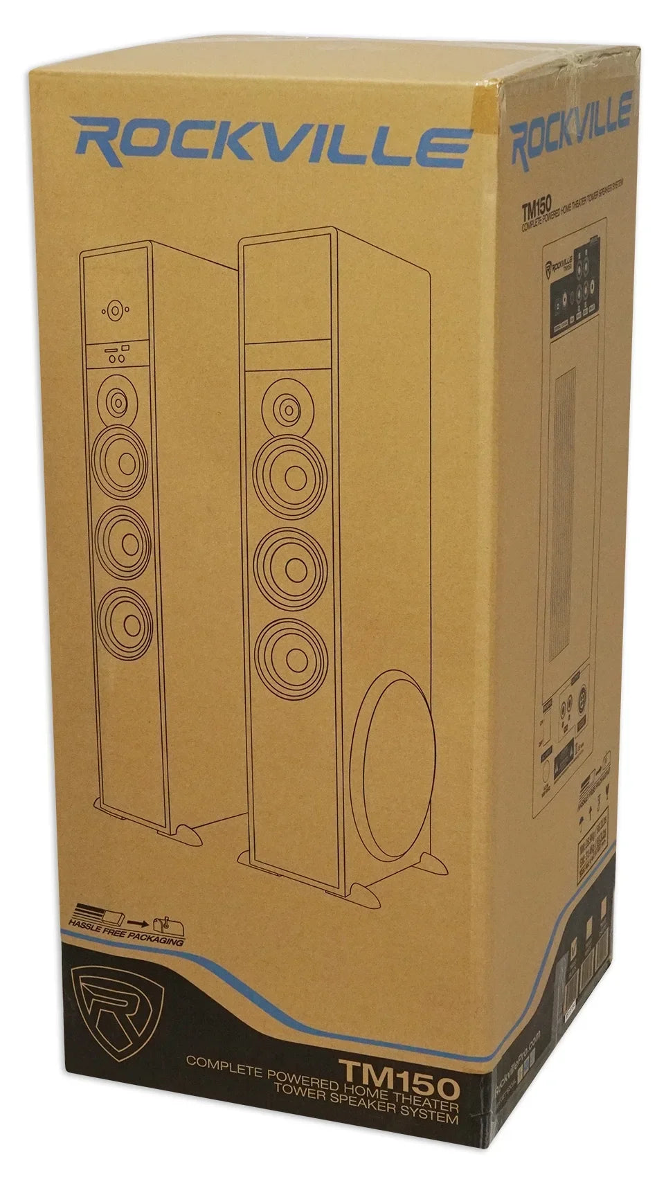 Speaker Tower Smart Home Theater TV-Black System Sony w/Sub Television For