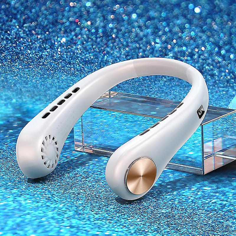 Rechargeable Bladeless Neckband Neck Cooler Cooling Fan Usb