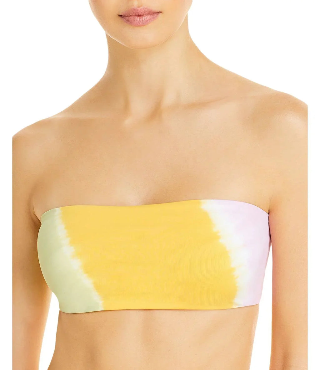 Wave Bikini X-Small L Yellow, Space Tops, Beach Women's Bandeau