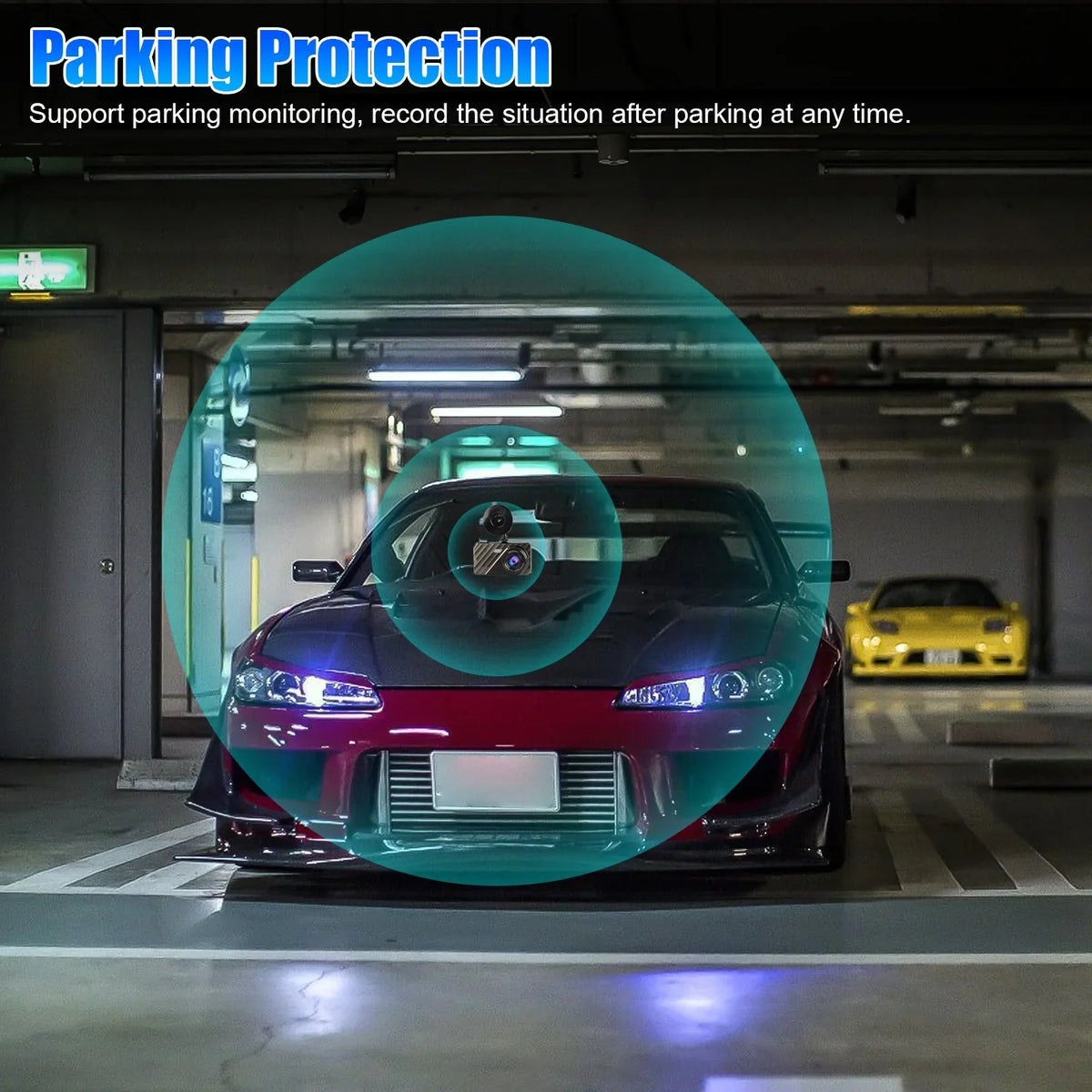 Camera Vision, Motion with and IPS with Driving Wide Dash Front Cam, Dual DVR EEEkit Dashboard 1080P Recorder Car Display, Angle, Dual 4inch Rear Lens 480P G-Sensor/ Detection Dash 170° Night Car