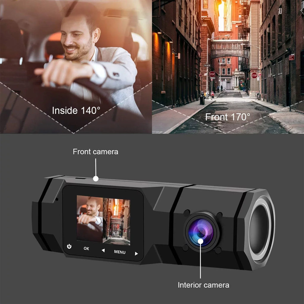 Taxi Camera Recorder Mode Recording, with Dashcam, Front Dash Loop Driving 1080P Car, Vision Parking Cam, for FHD IR Dual Interior G-Sensor, Dash Night TSV Dual