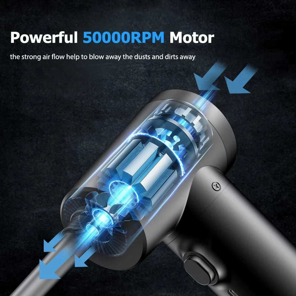 Dazzduo Powerful Multifunctional Duster Reable Dust WUYUZI Inflatable Cleaner Remover 100 Blowing 100 Cordless , 50000 Pump with Light IUP 1 & LED for 2 Device -in- 1 RPM Electric 2 Air W Blower 50000
