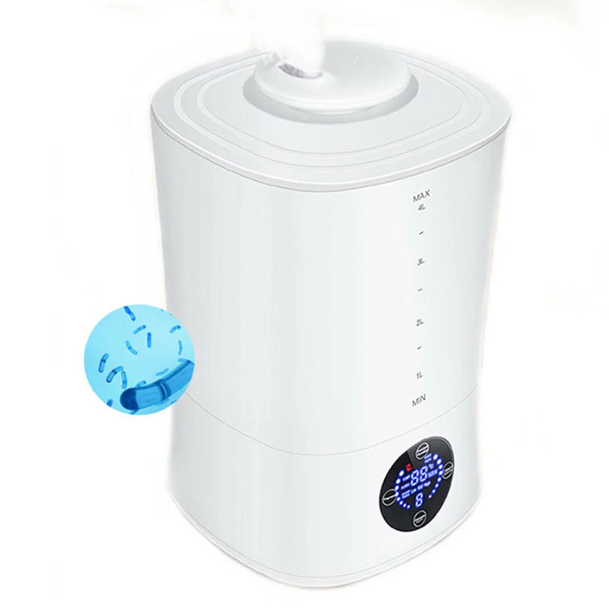4L DIY Sodium Making Acid White Remote Hypochlorous W/ Humidifier Machine Water