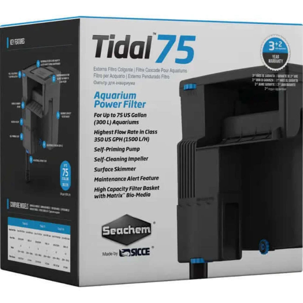 Filter, Power Aquarium Tidal Seachem Large Gallon, 35