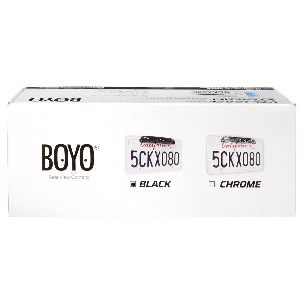 Lines (Black) with - Bar-Type License Camera BOYO Plate Backup and VTL420CL Lights LED Parking