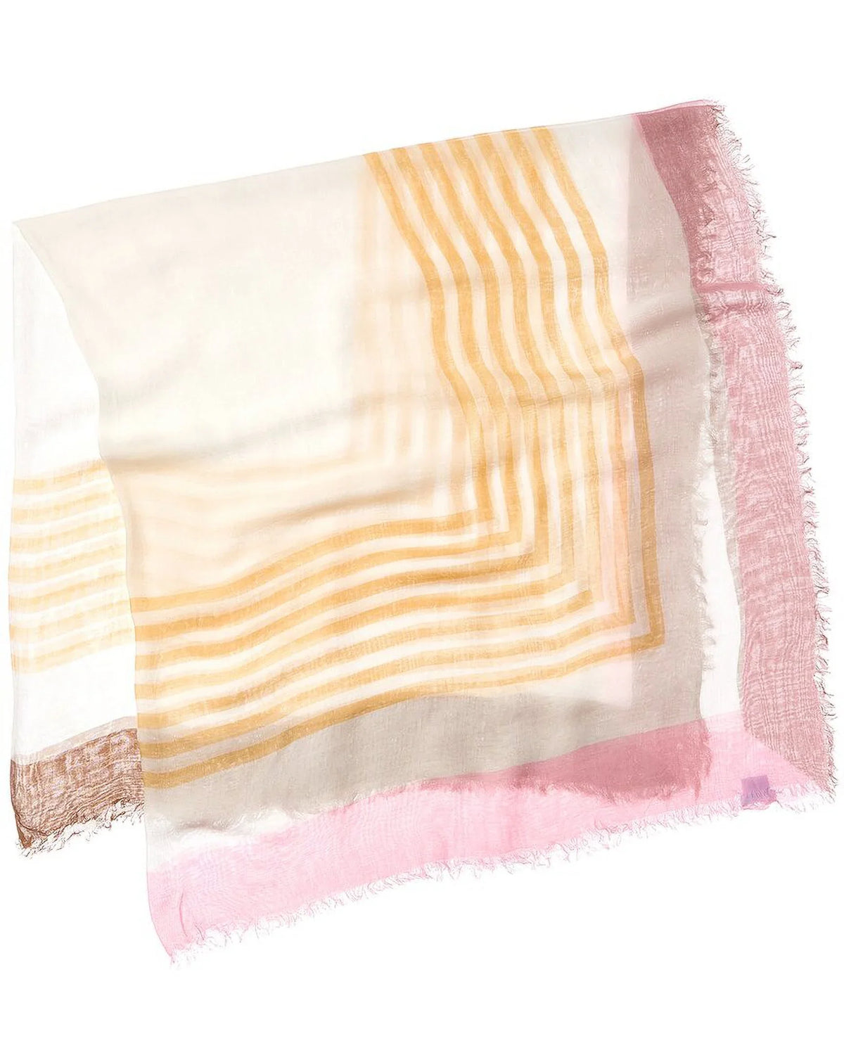 White Silk-Blend os, Giselle J.McLaughlin Scarf,