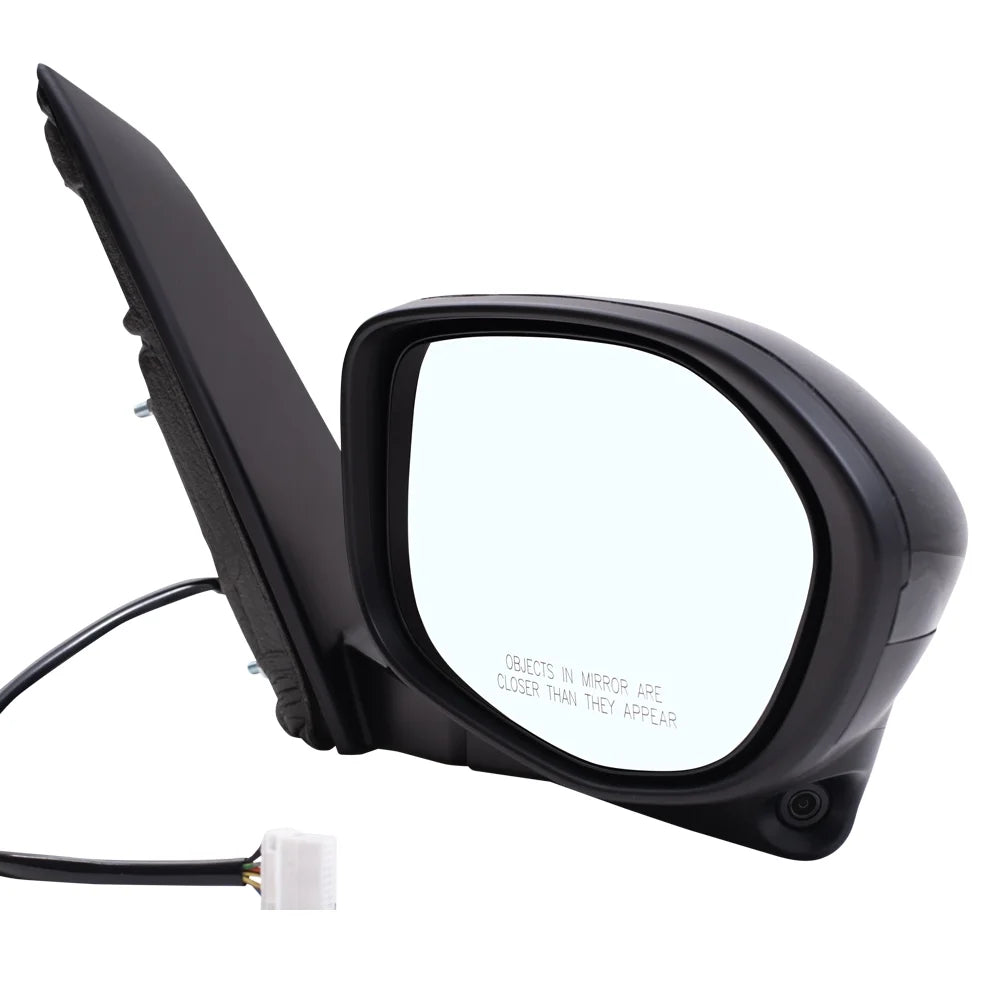 Right Replacement Match Paint To Passenger Signal-Memory Brock Compatible With Black With Heat-Camera Aftermarket Without Honda 2014-2017 Odyssey Mirror EX/EX-L Power