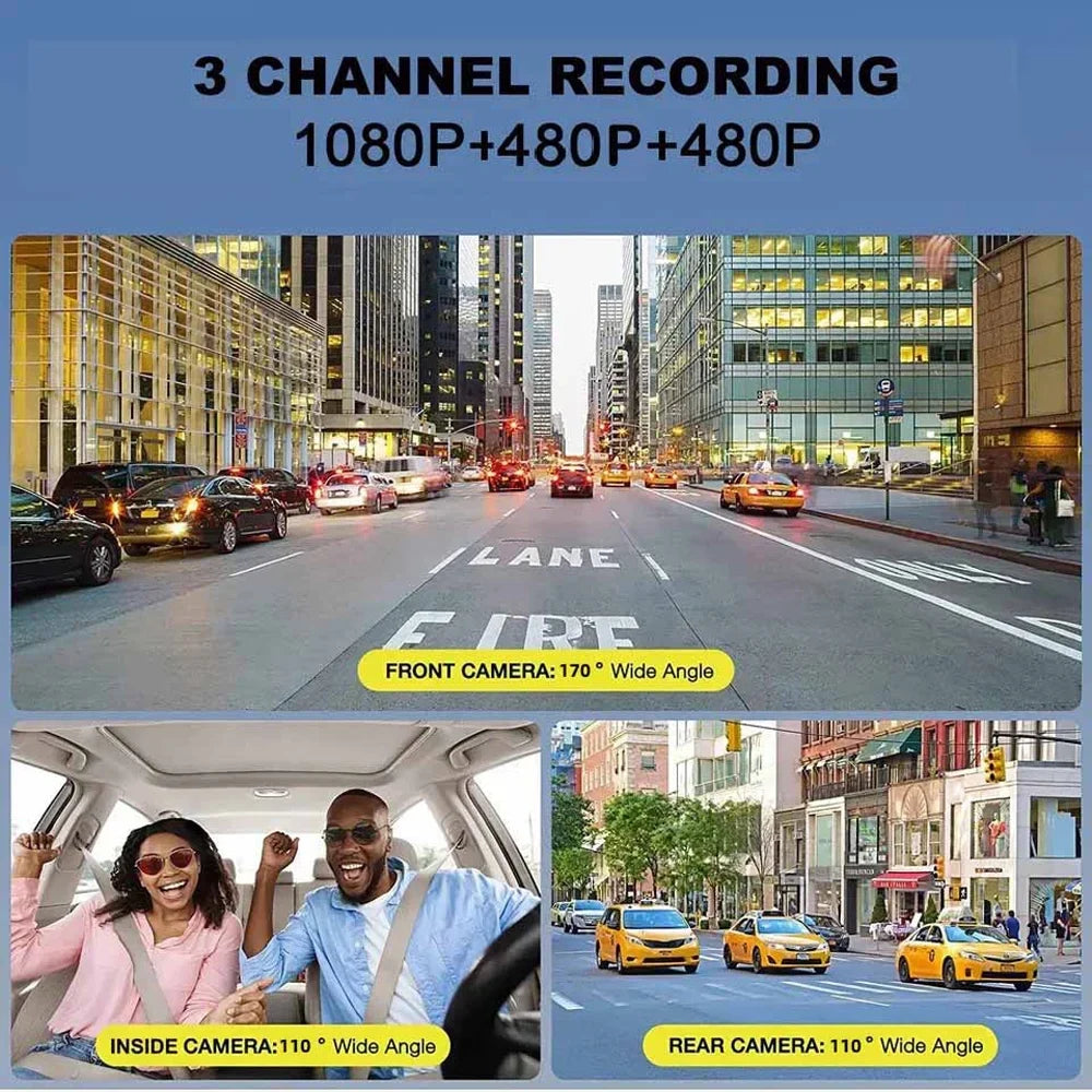 for Video Car Mirror Dash Recording Cam Car with Anself Clear Rearview Parking and