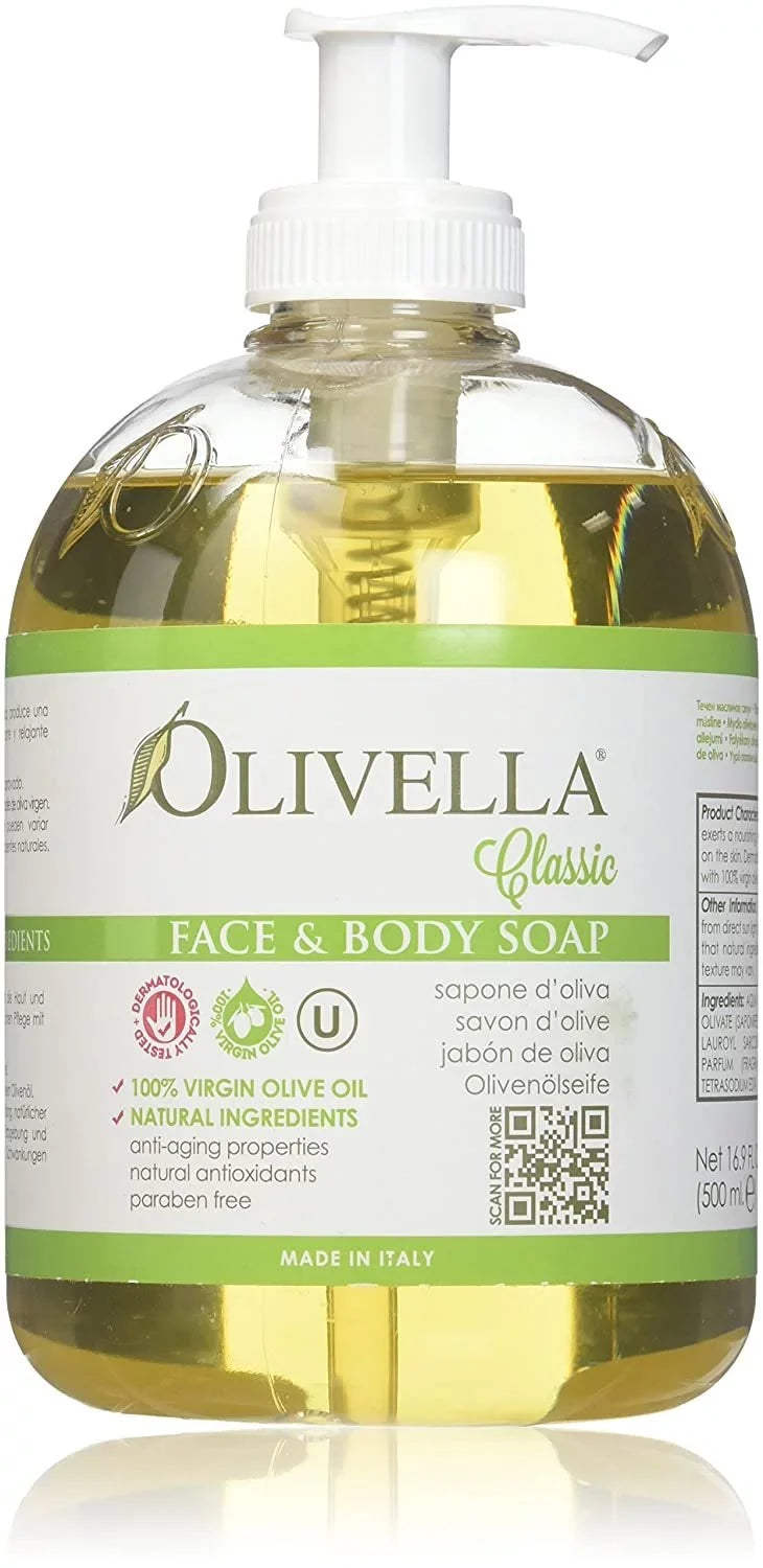 of Olive Body Olivella Soap Oil (Pack 16.9 Face Liquid oz Virgin and 3)