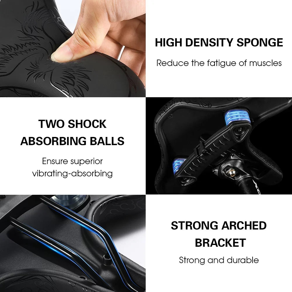Women Seat Bike Cushion Men Saddle Pad Waterproof Waterproof Saddle WEST MTB Saddle WEST Women BIKING Wide Saddle,Bike Road Men