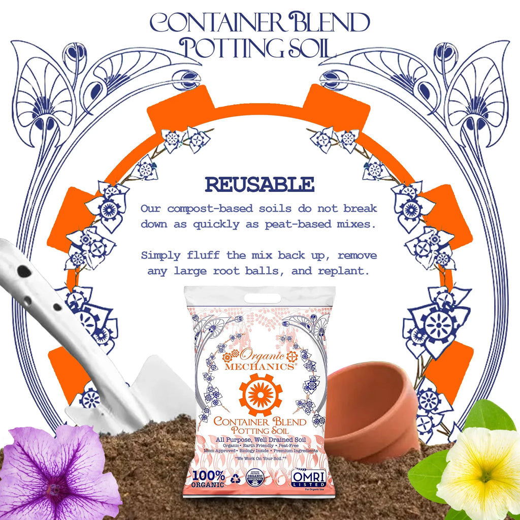 Soil, Organic cu Free Mechanics Potting All Blend ft Container 1 Purpose Peat