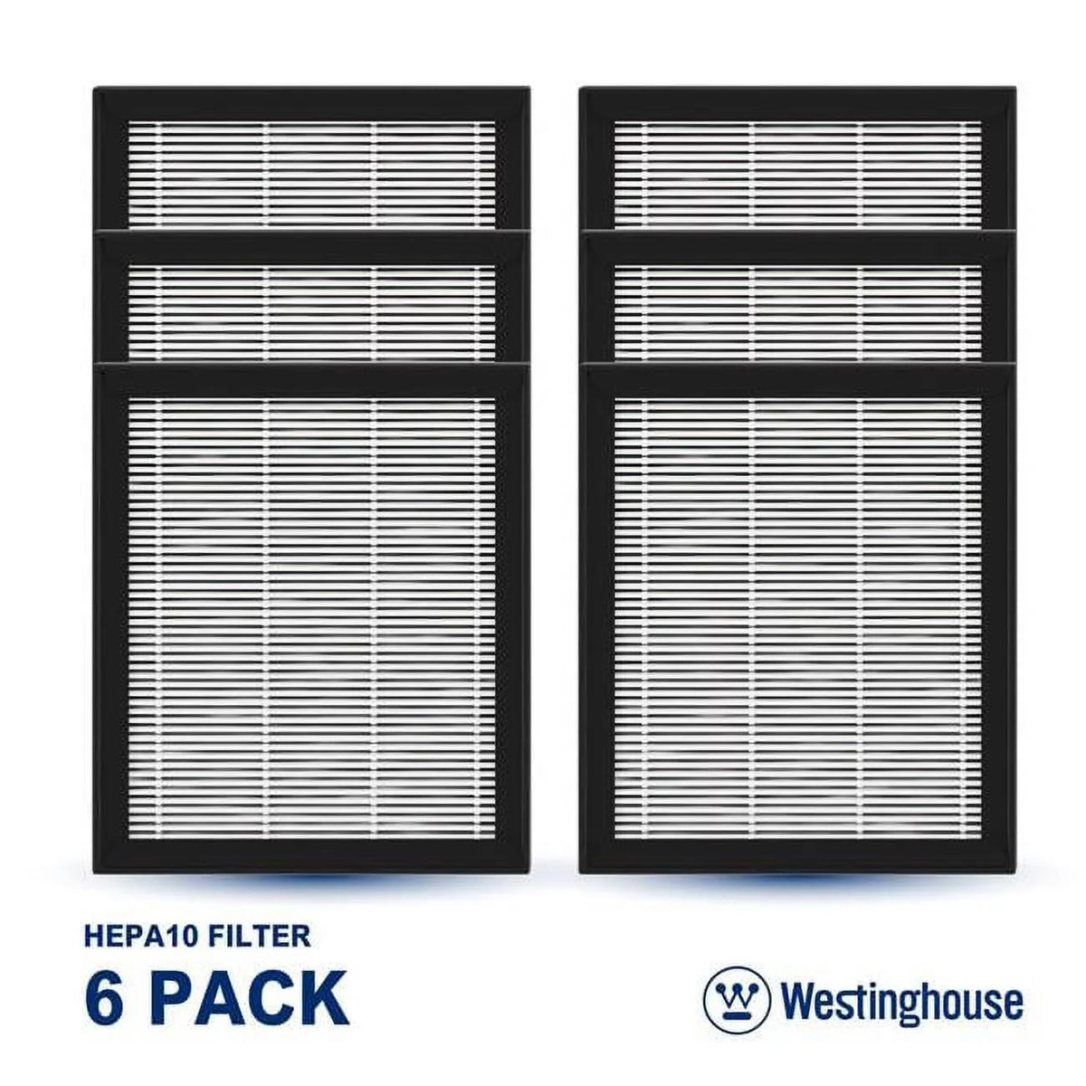 in. Hepa 6 x Filter 10 Westinghouse WES-HEPA10x6