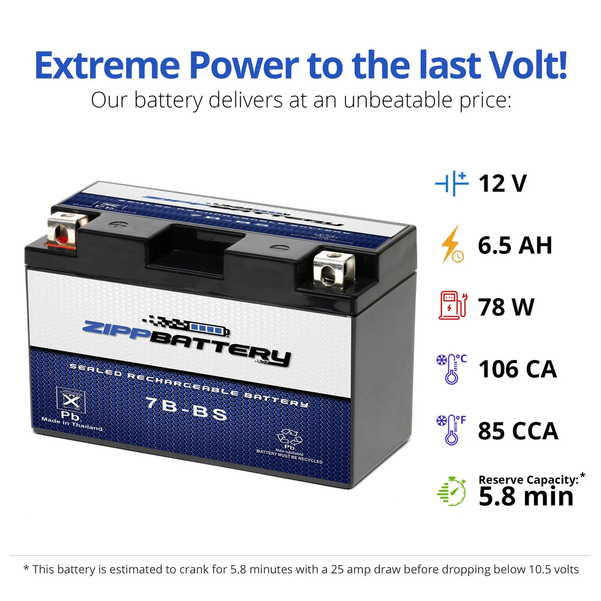 Battery Motorcycle 2008 Suzuki For Yt7B-Bs Performance - Drz400Sm High Agm