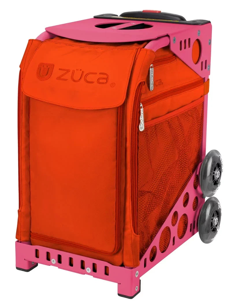Zuca Seat Sport Bag Frame) Persimmon 18" Black/Pink with (Pink - Cover
