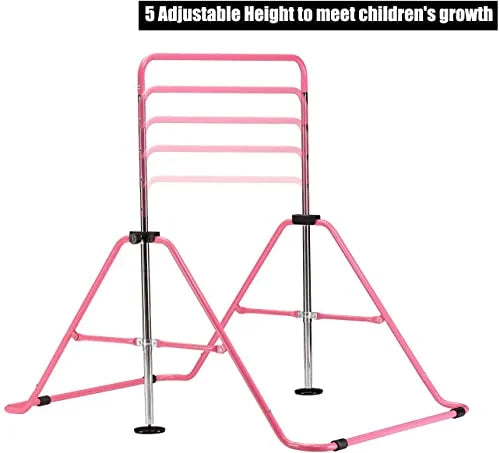 Tumbling Gymnastics Horizontal Junior Monkey Bar Height Kids, Bar, Folding Bars for Adjustable Wesfital Training Bars, Home Bars Gymnastics