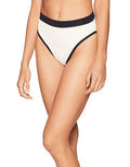 Vanilla XS, High Bottom, Frenchi Waisted Size Swimsuit L*Space Black/French Womens Ribbed