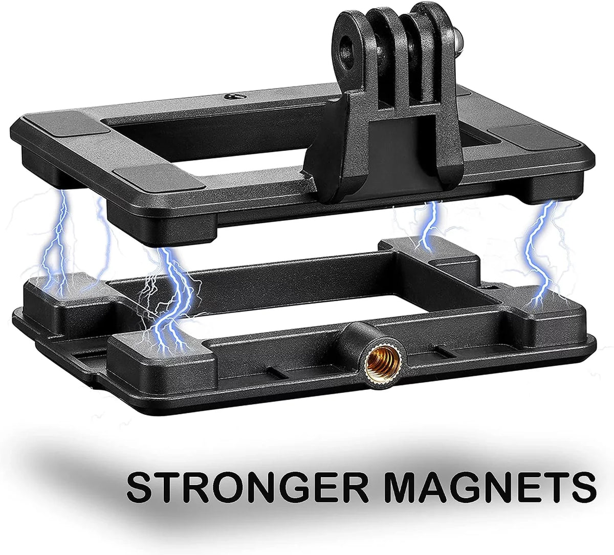 White GoPro Mount 9 5 Clip Magnetic , 4 Super Compatible Bracket 6 Suction for 8 Magnetic 7 10 11 Hero with Black Gopro