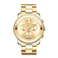 Gold-Tone Bold® Watch Chronograph (Model: Movado 3600278) IP Men's