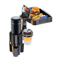 Dual Cup Holder with Tray 4IN1 Car Tray Snack Expander Holder Drink Phone Adjustable Anself