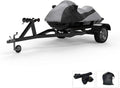 '- Covers Bag Weather & Waverunner Ski Gray/Black Custom & Straps - Rain Cruiser/HO/SHO/FX All Trailer Sun Free Fit - Jet for Full Weatherproof 2007-2008 - Yamaha FX HO - Trailerable