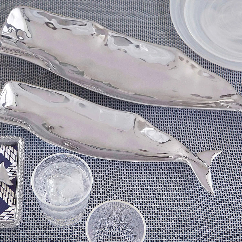Aluminum Nantucket Large Whale QIXIAN Dish,