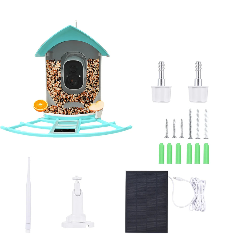 Solar Species With Squirrel Pir CameraVideo Powered Camera Ai Wifi Smart With Wireless Andoer Vico Camera 1080p Feeder Camera camera,Feeder Deterrent Ai Feeder Surveillance Camera AppAi