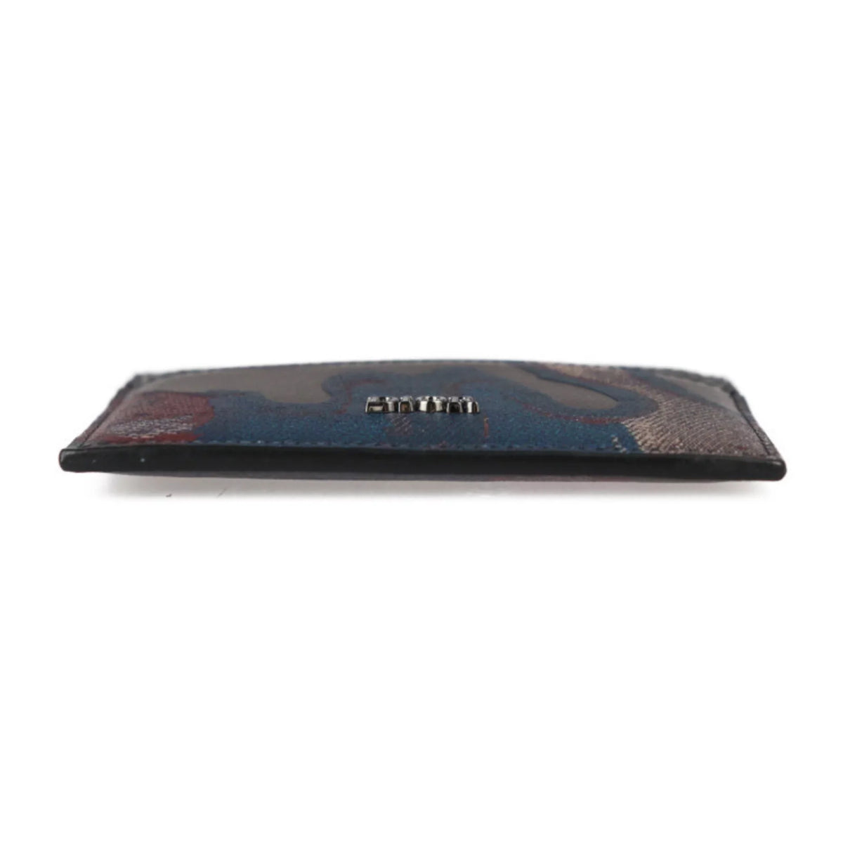 Marron Case Camouflage Calf New) Brown 2ESCH135UCN Leather Card Pre-Owned Christian Dior Multicolor Business Holder Dior Series Pattern (Like