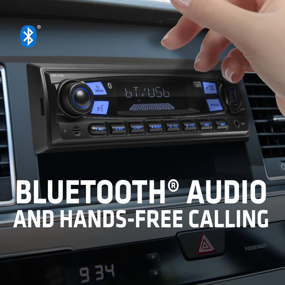 Bluetooth, USB, Car Stereo, CD, ML43B No AM/FM SD, Storm Sound Laboratories