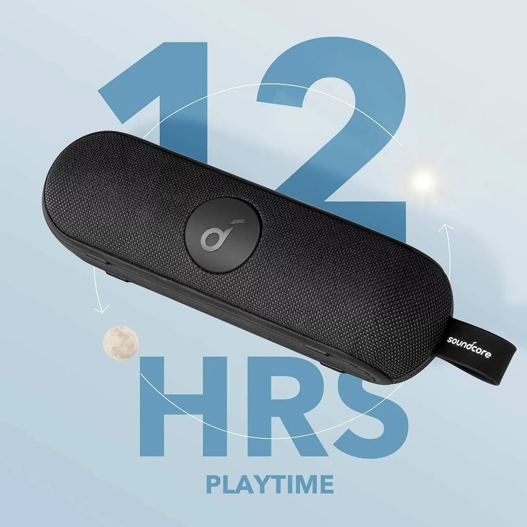 IP67 Speaker by Anker- | | Black 12-Hour | Soundcore | Playtime A3123Z11 Portable Icon+ Waterproof