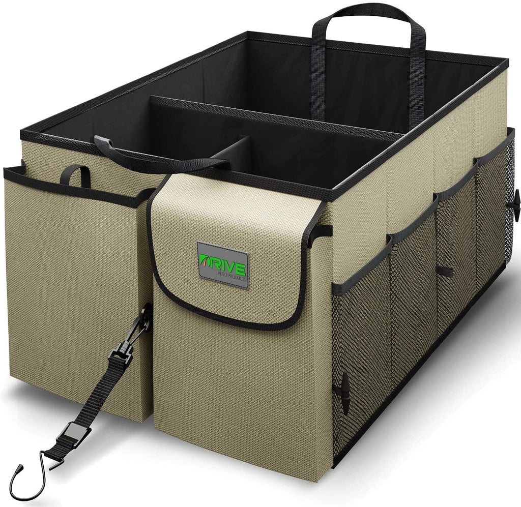 Car DRIVE Accessories, Trunk Multi Products Tan and Cargo Auto Storage, Organizer Compartment SUV
