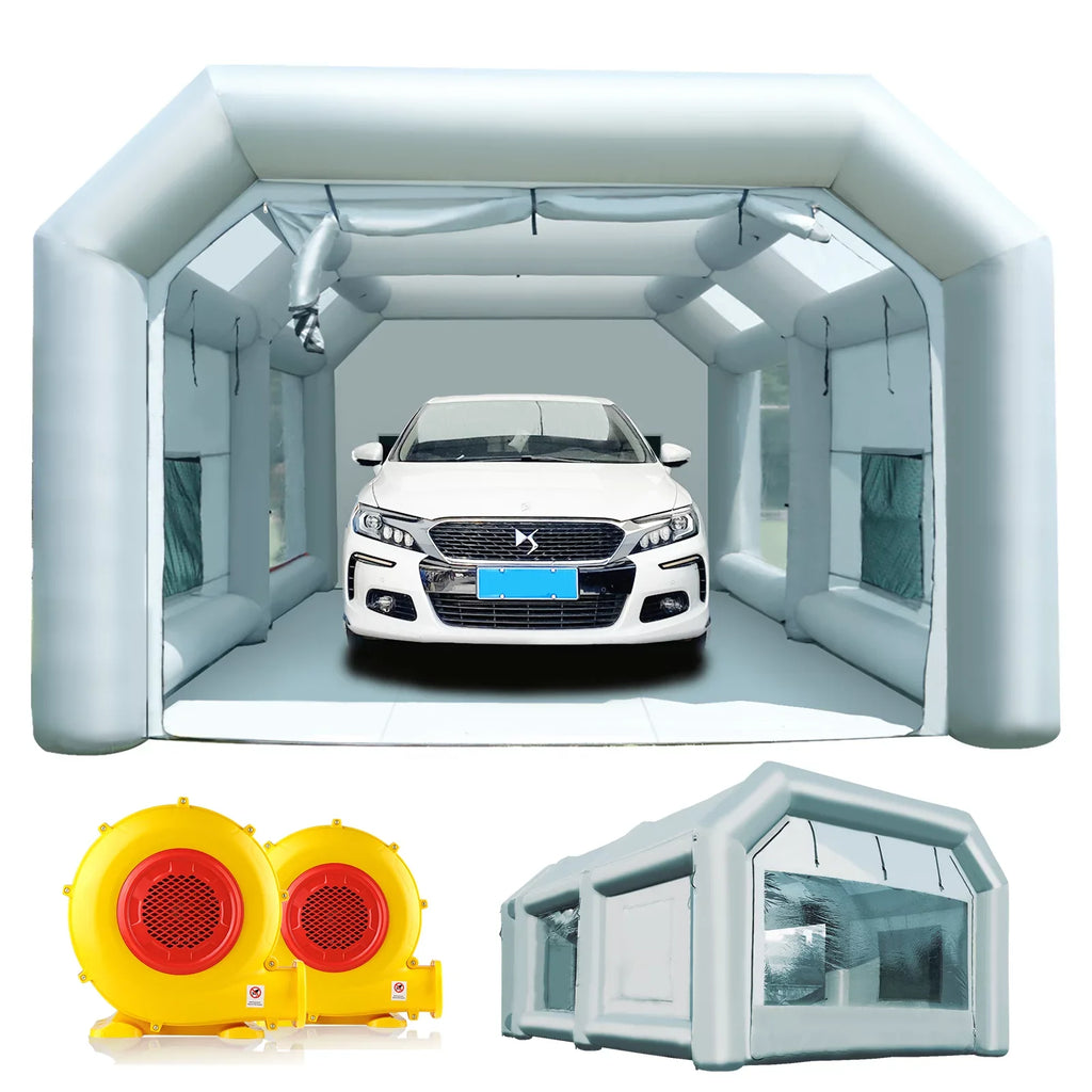 Paint Booth Inflatable Booth Booth Portable Inflatable 23x13x8.5Ft Spray Painting Sewinfla with Blowers Professional Car
