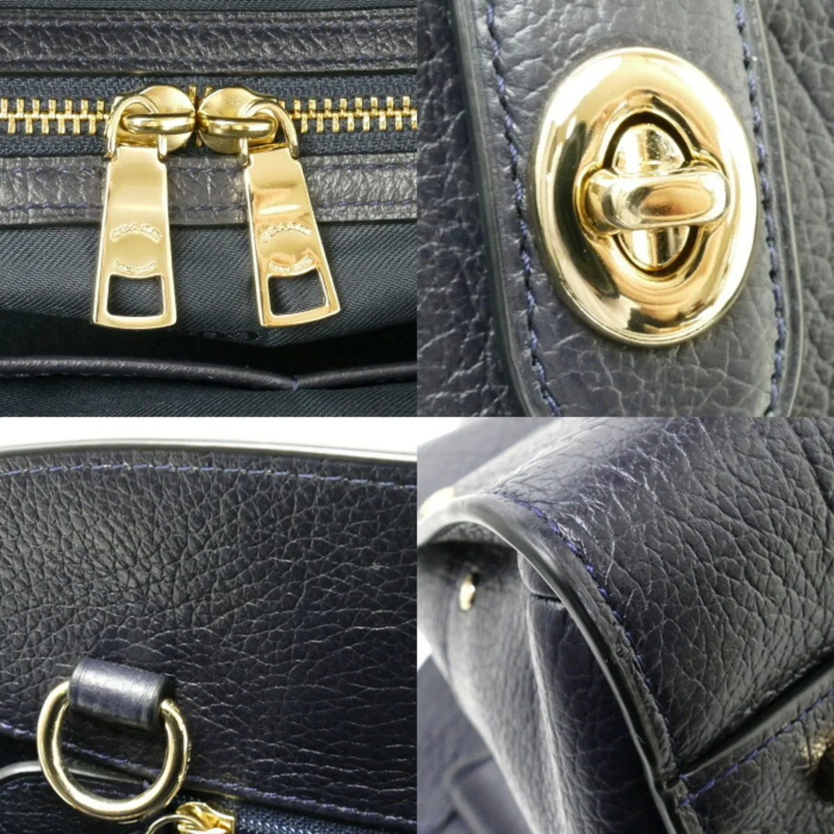Mercer Pre-Owned 37575 Bag (Good) Shoulder Navy 2Way Women's Satchel COACH 30