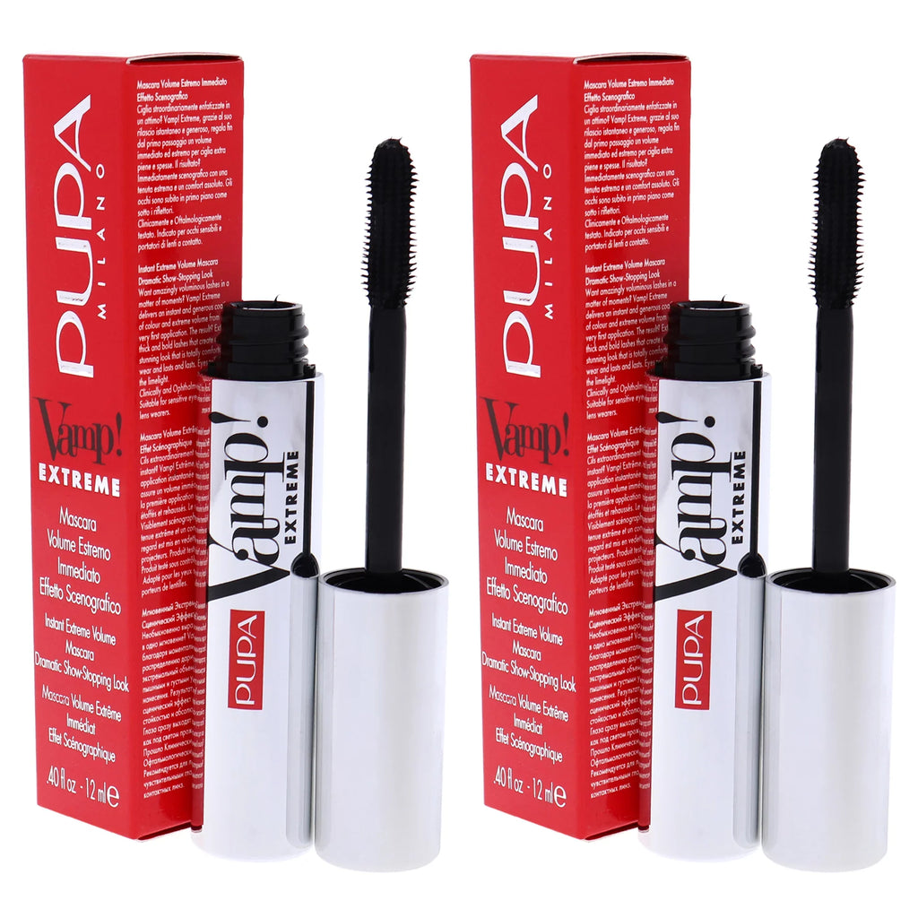 Extra of Pupa 2 Mascara Milano Pack oz Vamp! Mascara - 0.4 - 010 Extreme Black -