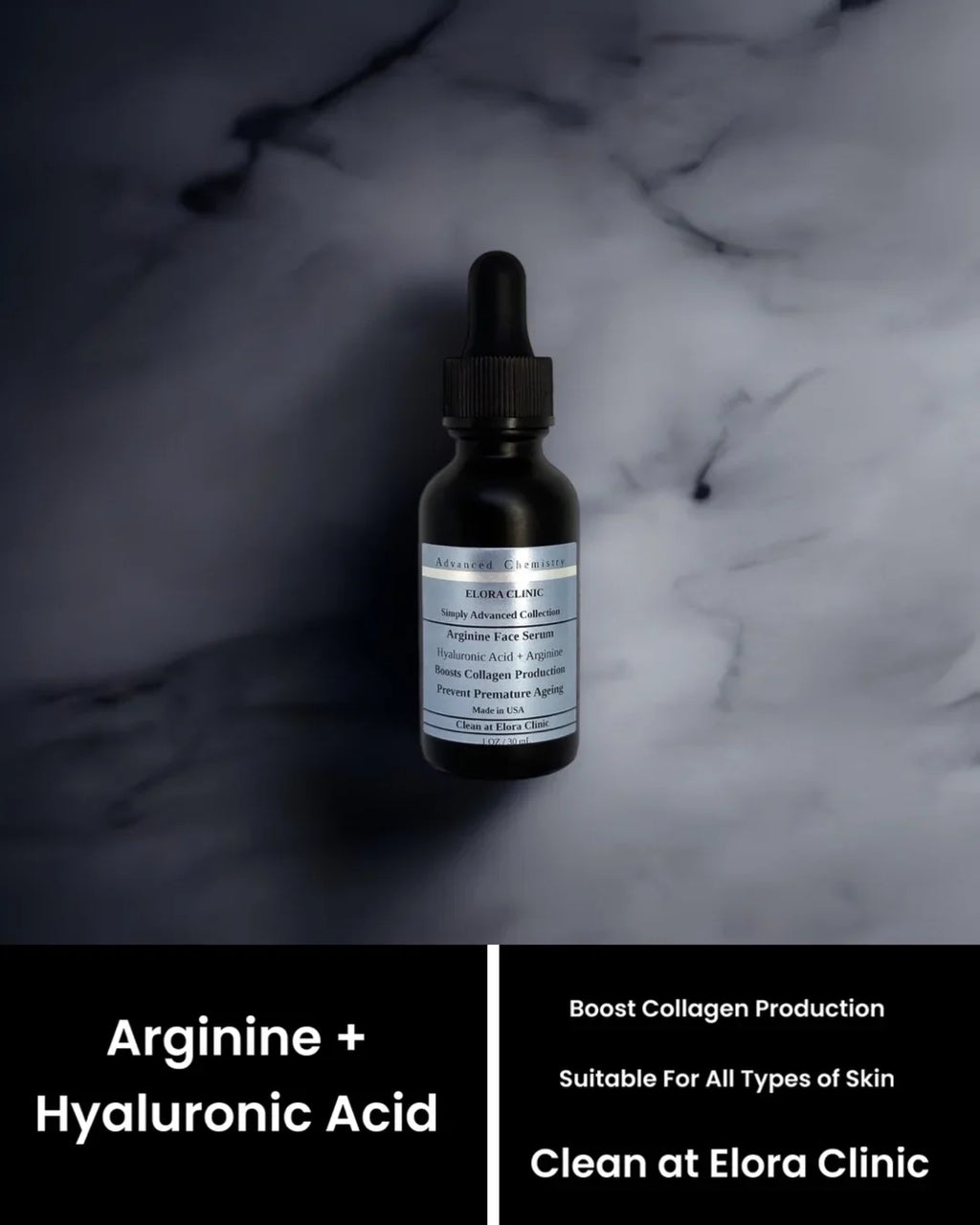 Water - Serum Hyaluronic Oil & Acid - Arginine + Clinic Free Hyaluronic Elora Arginine - Hydrating Soothing Based + Acid Arginine -