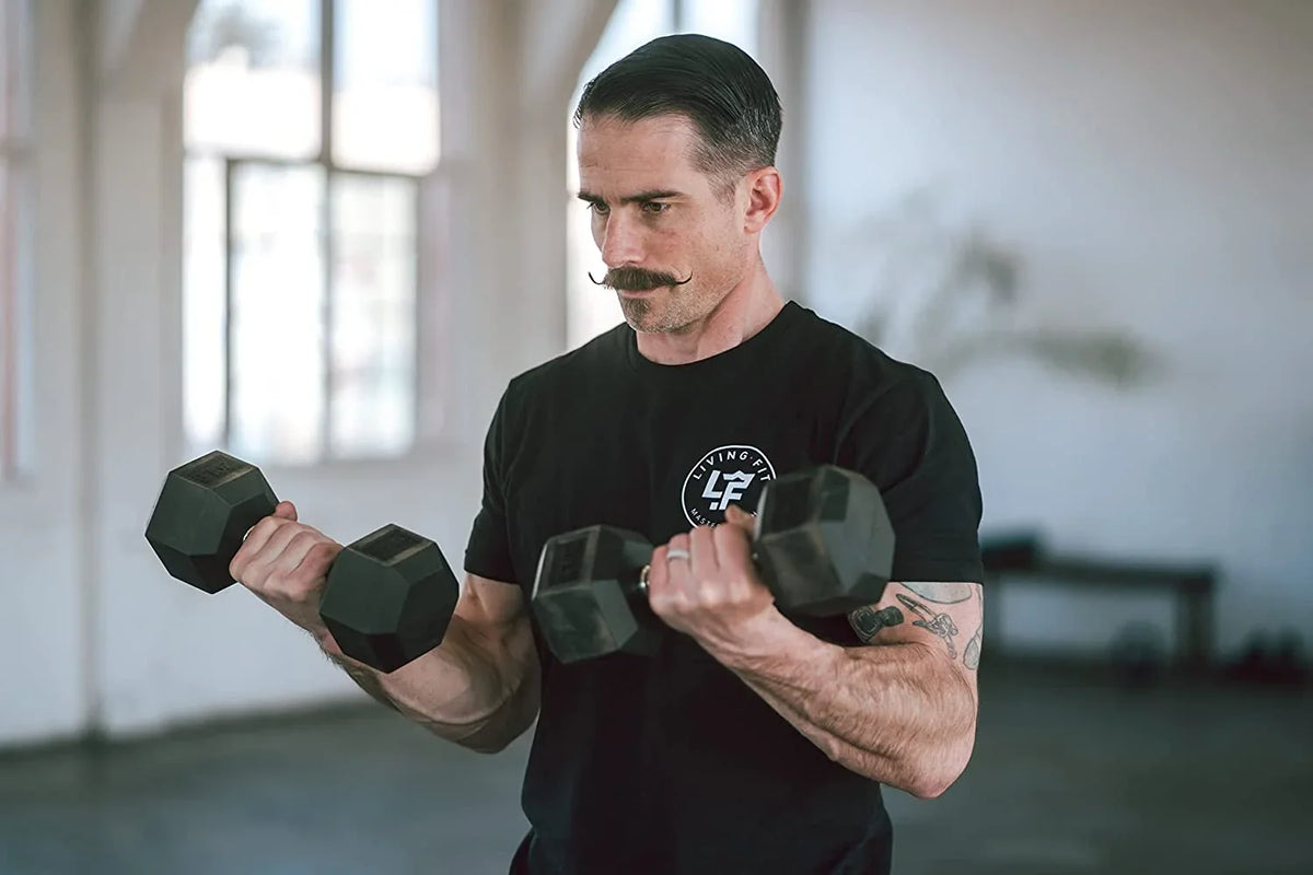 Pairs. Strength Or Dumbbell Dumbbells 100 Workouts Sets Single For LB Hex Encased Rubber To Dumbbell Weights. Dumbbell Hand 5LB