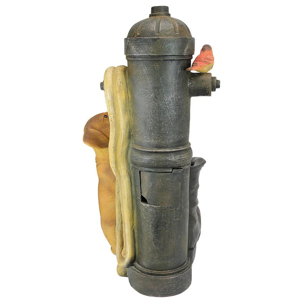 Hydrant Sculptural Fountain Toscano Design Pooch Fire