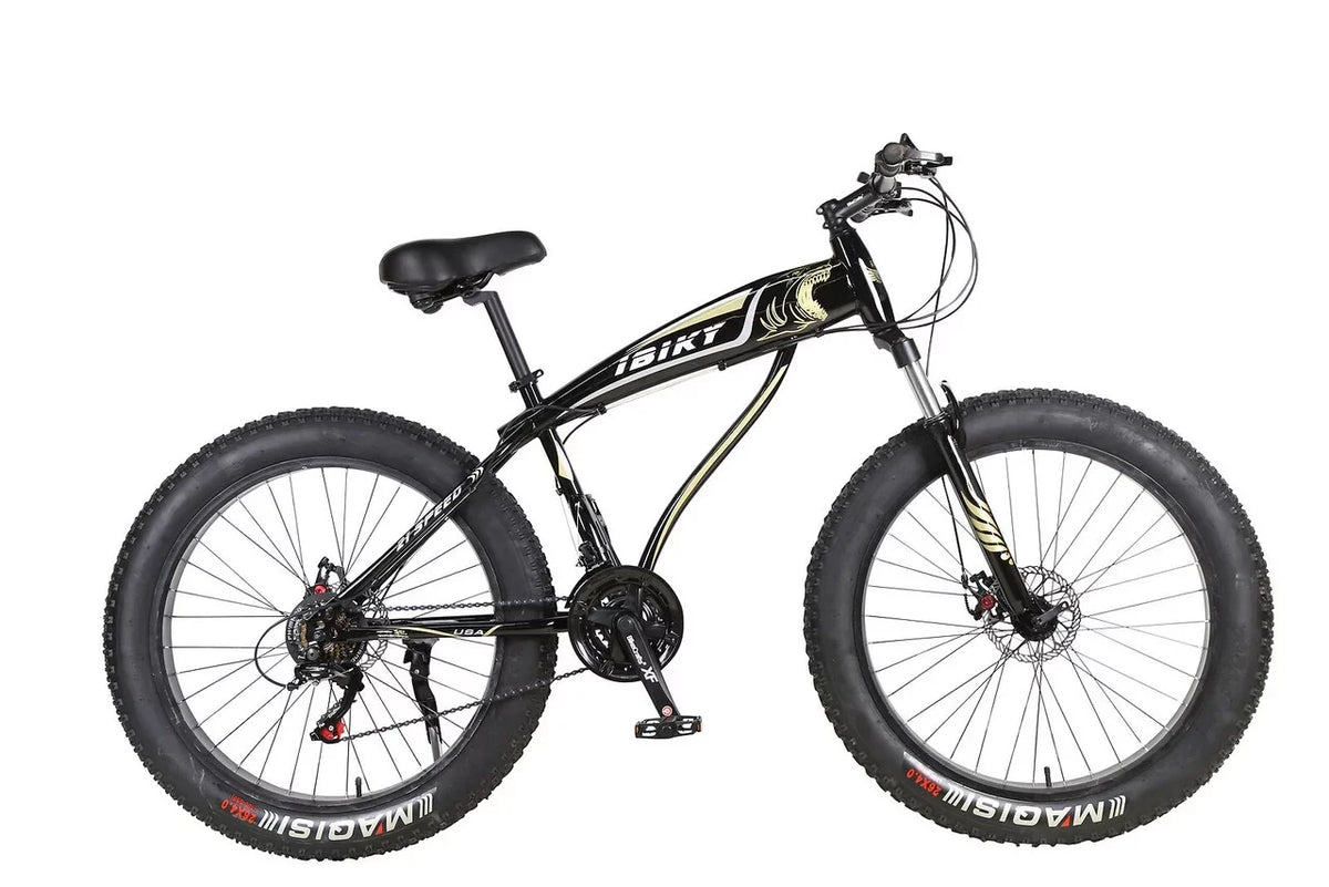 21 Black Grass Fat Tire Snow Bike MTB Speed 26 Shark Bike 4.0 Inch Sand and