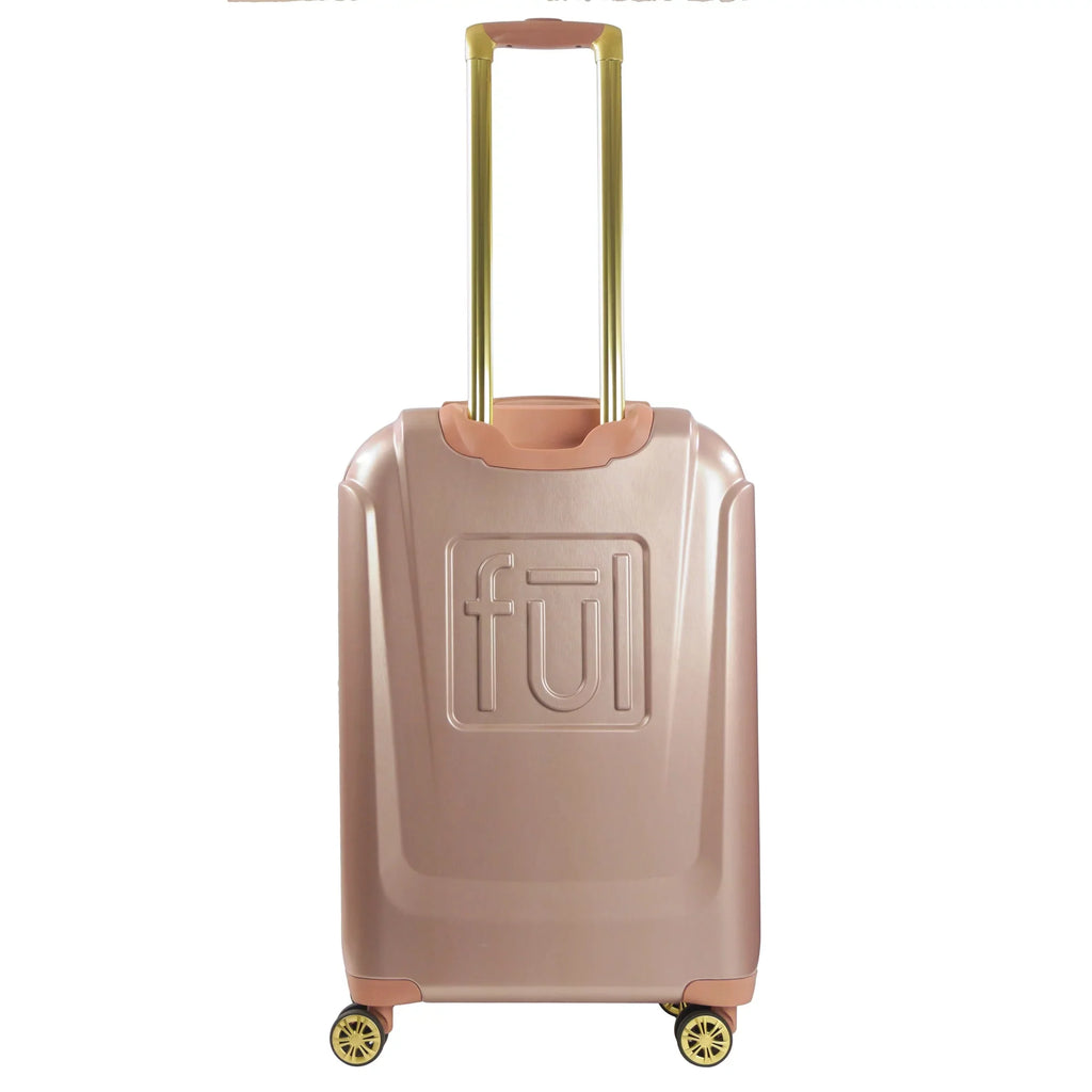 Molded Rolling Gold Minnie Inch Rose Suitcase Luggage, Hardshell Disney Mouse Wheels, 25 with