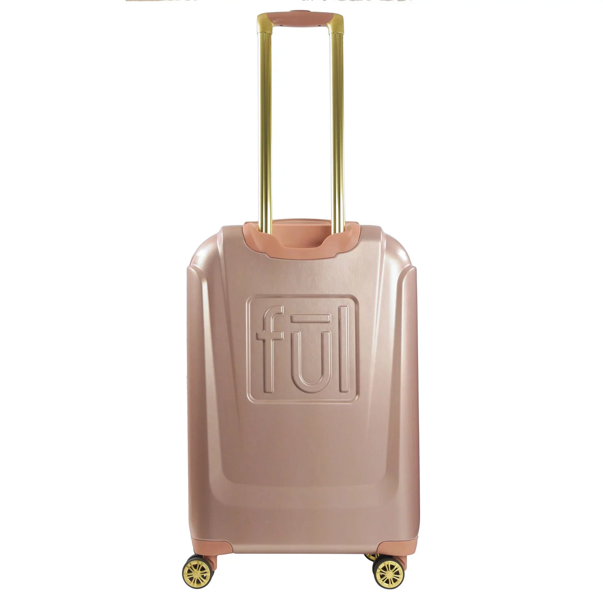 Molded Rolling Gold Minnie Inch Rose Suitcase Luggage, Hardshell Disney Mouse Wheels, 25 with